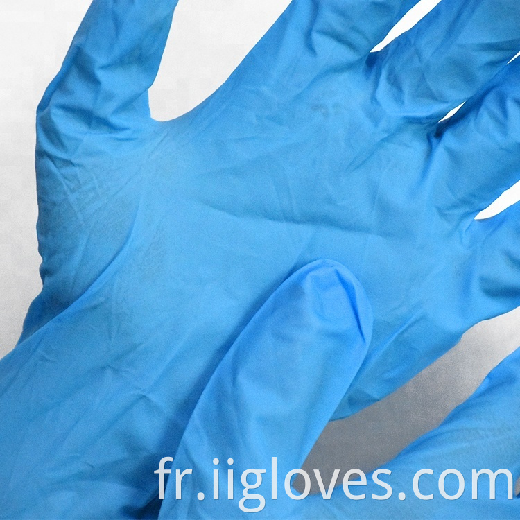 100 pièces gants de nitrile jetables gants minces de nitrile bleu maison de cuisine solide utilisation